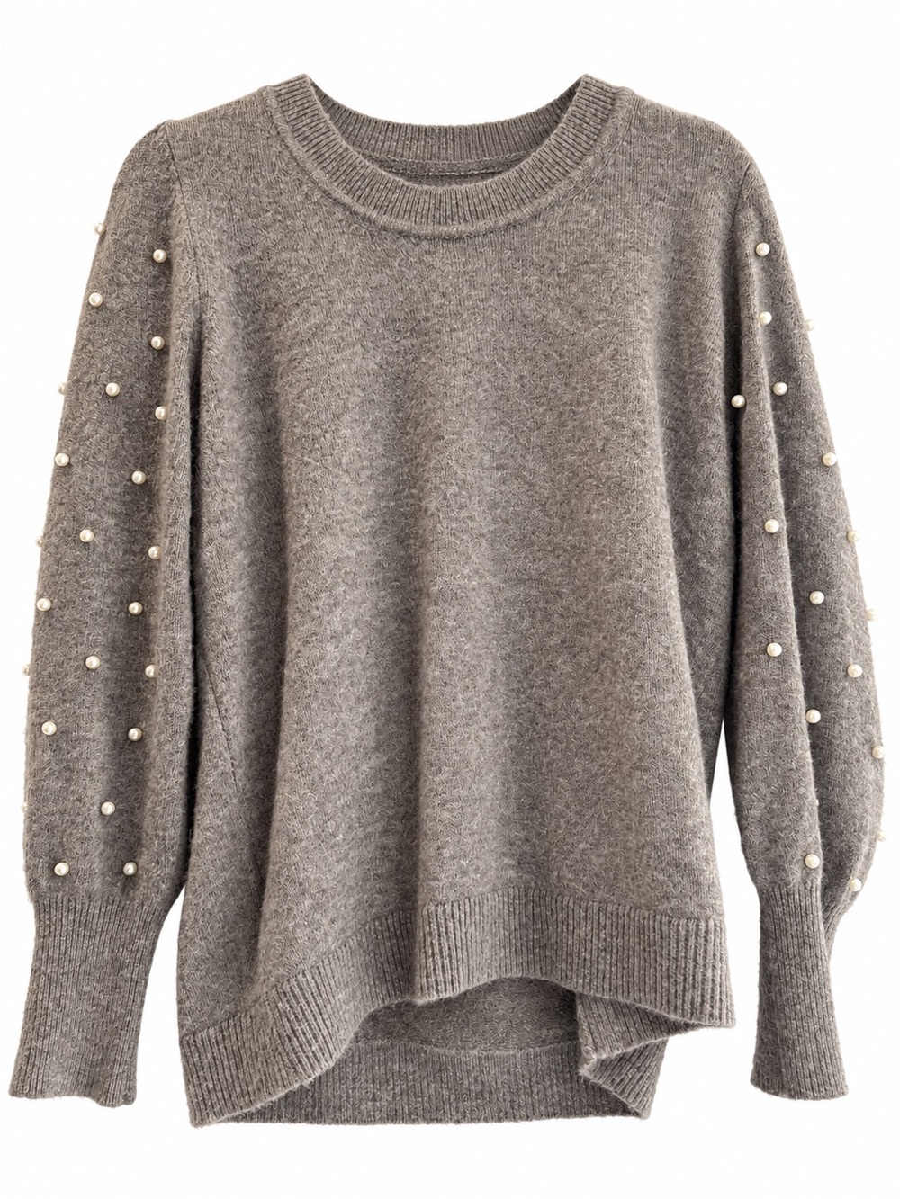 Loft Sweater with Pearl Embellished Sleeves